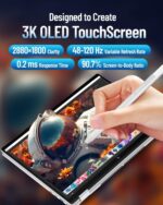 HP OmniBook 7 Flip 16 2-in-1 Laptop - Intel Ultra 7 258V(47 NPU Tops) - 16" 3K OLED Touchscreen - AI Copilot+ PC - Wi-Fi7, 5MP IR Camera, Backlit KB, w/Accessory - Win 11 Pro (32GB DDR5 | 2TB SSD) - Image 5