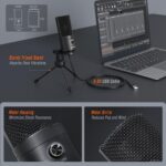 FIFINE USB Microphone, Metal Condenser Recording Microphone for MAC OS, Windows, Cardioid Laptop Mic for Recording Vocals, Voice Overs, Streaming, Meeting and YouTube Videos-K669B - Image 7