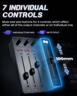 ALABS Fxcaster Audio Interface, Podcast Equipment with 7 controls, Podcast mixer with Pro-preamp,48V Phantom Power, Bluetooth,32 Customize sound pads for Recording,Streaming,Youtube, TikTok,PC,Guitar - Image 5