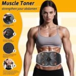 Electronic Muscle Stimulator, Abs Stimulator Muscle Toner for Abdomen/Arm/Leg, Strength Training Equipment for Men and Women - Image 3