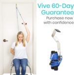 Vive Shoulder Pulley for Physical Therapy - Rotator Cuff Pain Pulley System - Over Door Rehab Exerciser - With Durable Metal Pulley & Comfortable Padded Handles - Image 10