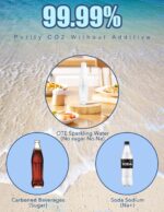 Portable Sparkling Water Maker,1L Household Soda Water Makers Carbonated Water Soda Streaming Machine for Home Travel(CO2 Cartridges Not Included) - Image 3
