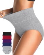 CULAYII Tummy Control Underwear for Women High Waisted Panties Full Coverage Cotton Postpartum Briefs Stretch Ladies Undies - Image 2