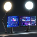 UBeesize 10" Key Light for Streaming, Desk Ring Light with Adjustable Arm (1 Pack), Zoom Lighting for Home Office, Gaming, Podcast, Video Calls, and Recording - Image 2