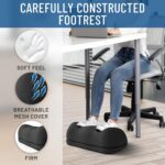 Everlasting Comfort Adjustable Cloud Foot Rest for Under Desk at Work with Pressure Point Nodes - Ergonomic Memory Foam Office Foot Stool & Desk Footrest for Gaming & Home Office - Image 4