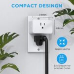 G-Homa Remote Control Outlet, Wireless Electrical Outlets Switch Plug for Household Appliances, Christmas Lights, 100FT Range, Programmable, 1875W/15A, FCC & ETL Listed (1Socket+1 Remote +1 Bracket) - Image 5