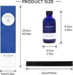 Reed Diffusers Set, 3.7 Oz Scent Diffuser, 6 Reed Diffuser Sticks, Home Fragrance Hyacinth, Peony & Citrus, Aromatherapy Oil Diffuser Reeds, More Masculine Scent, Bathroom & Office Decor 110ml - Image 3
