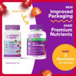 SmartyPants Organic Toddler Multivitamin Gummies: Probiotics, Omega 3 (ALA), Vitamin D3, C, Vitamin B12, B6, A, K & Zinc, Beta Carotene, Gluten Free, Three Fruit Flavors, 60 Count (30 Day Supply) - Image 3