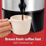 Hamilton Beach 45 Cup Coffee Urn and Hot Beverage Dispenser, Silver - Image 4