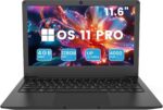 Azeyou 11.6” Laptop HD Display, Student Laptop Computer 4GB DDR4 RAM, 128GB SSD, OS 11 Pro Laptops, WiFi, BT4.2, USB3.0, Type_C 4000mAh Battery (Black) - Image 2