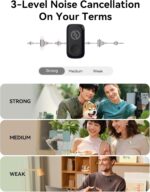 Hollyland Lark A1 Wireless Mini Microphone for iPhone & Android, 48kHz/24-bit, 3-Level Intelligent Noise Cancel, Microphone for YouTube, Podcast, Vlogging (Black, 2TX + 2RX + Charging Case) - Image 4