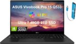 ASUS ZenBook 15 Pro OLED 15.6/ FHD (Intel 13th Gen Core i7-13620H, 40GB DDR5 RAM, 2TB SSD, RTX 3050 6GB) Workstation & Business Laptop, 10-Hr Battery Life, Backlit, Webcam, IST Cable, Win 11 Black - Image 2