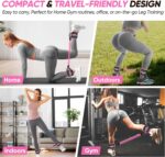 Ankle Resistance Bands with Cuffs, Workout Sets for Women, Resistance Bands for Working Out, Exercise Band for Leg Booty, Home Gym Workout Equipment, Ankle Weights Fitness Band Set - Image 8