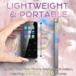 80GB MP3 Player with Bluetooth Portable HiFi Music Player with HD Speaker, Lossless Sound, FM Radio, Voice Recorder, Touch Buttons, E-Book (Earphones & 16GB + 64GB Card Included, No WiFi) - Image 6