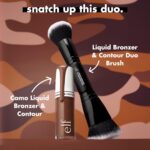 e.l.f. Liquid Bronzer & Contour Duo Brush, Silky Highly Pigmented Formula with Dual-ended Makeup Brush, Synthetic Bristles, 100% Vegan and Cruelty-Free - Image 5