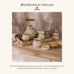 MACKENZIE-CHILDS Enamel Whistling Tea Kettle, Decorative Teapot for Stovetop, Brown-and-White Mocha Check - Image 7