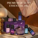 Sleep Essential Oils Set for Diffusers for Home, Set of 6 Essential Oil Blend Aromatherapy - Eucalyptus, Jasmine, Orange, Lavender, Cedar, Mint - Image 5