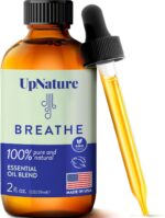 UpNature Breathe Essential Oil - Huge 2oz - Essential Oils for Diffusers Humidifiers Spa Respiratory Menthol Blend - Image 2