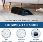 Foot Rest for Under Desk at Work - Memory Foam Office Foot Stool & Under Desk Footrest Leg Elevation Pillow for Gaming & Home Office, Supports Posture - Image 3