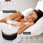 Diffusers for Essential Oils Large Room, 500ml Aromatherapy Diffuser Cool Mist Humidifier with Remote Control,7 Colors Lights & 3 Mist Mode Waterless Auto Off for Women Office Home Black - Image 5