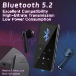 128GB MP3 Player with Bluetooth, Portable Music Player with Built-in Speaker, Enjoying Your Digital Music and Audiobooks Anytime,Includes FM Radio,Recorder,E-Book,and Comes with Earphones - Image 5