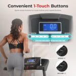 Sunny Health & Fitness Premium Foldable Treadmill for Home Workouts – Running & Walking Machine with Auto Incline, Shock Absorption, 16.5", 18", or 20” Running Deck, Compatible with Free SunnyFit App - Image 5
