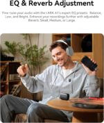 Hollyland Lark A1 Wireless Mini Microphone for iPhone & Android, 48kHz/24-bit, 3-Level Intelligent Noise Cancel, Microphone for YouTube, Podcast, Vlogging (Black, 2TX + 2RX + Charging Case) - Image 9
