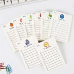 8 pack Cute Patter to Do List Notepads, to Do List Note pad, Cute Fruit Pattern to Do List Planner, to Do List Memo Stationery for Home Office School Supplies, 400 sheets/ 2.75 x 3.94 inch - Image 2
