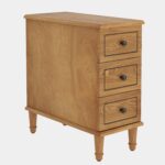Tribesigns Solid Wood End Table, Fully Assembled Narrow Side Table with Drawers, Pre-Assembled Nightstand Slim Bedside Table for Small Spaces, Living Room, Bedroom - Image 10