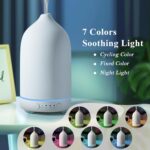 Diffuserlove Ceramic Essential Oil Diffuser 160ML for Room, Home, Bedroom - Aromatherapy Stone Diffuser White (Size: 6.8" H x 3.6" W) - Image 5