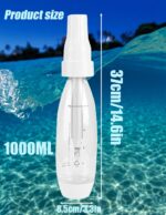 Portable Sparkling Water Maker,1L Household Soda Water Makers Carbonated Water Soda Streaming Machine for Home Travel(CO2 Cartridges Not Included) - Image 5