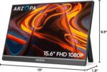ARZOPA Portable Monitor 15.6'' FHD 1080P - Ultra-Slim Portable Laptop Monitor with Kickstand - IPS Display for PC, MAC, Phone, Xbox, PS5 - USB C & HDMI Connectivity - A1 - Image 9