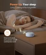 Dreamegg White Noise Machine - Portable Sound Machine for Baby Adult, Features Powerful Battery, 21 Soothing Sound, Noise Canceling for Office & Sleeping, Sound Therapy for Home, Travel(2Light Blue) - Image 5