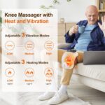 Cordless Knee Massager with LED Screen, Infrared Heat and Vibration Knee Pain Relief for Swelling Stiff Joints, Stretched Ligament and Muscles Injuries, Portable Knee Massage for Family and Friends - Image 5