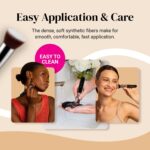Flat Top Kabuki Foundation Brush By KESHIMA - Premium Makeup Brush for Liquid, Cream, and Powder - Buffing, Blending, and Face - 1.2" Top Diameter - Image 5