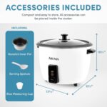 Aroma Housewares 32-Cup (Cooked) (16-Cup UNCOOKED) Pot Style Rice Cooker (ARC-7216NG) , White - Image 5