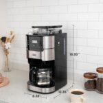 Gevi 10-Cup Coffee Maker with Built-in Burr Grinder, Programmable Timer, 1.5L Water Tank, Reusable Filter & Warming Plate – Drip Coffee Machine for Fresh Ground Coffee - Image 7