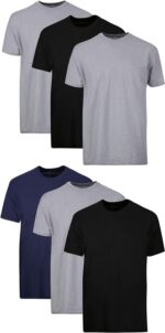 Hanes Packs, Stay-Tucked Soft Cotton, Best Undershirts for Men, White/Black/Asstd Multipacks - Image 2