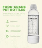Sparkling Water Maker, Soda Maker Machine for Quickly Creating Refreshing Soda, Includes 2x BPA-Free 1L Carbonation Bottle, Compatible with 60L CO2 Carbonator (White, 1 L) - Image 7