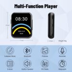 128GB MP3 Player with Bluetooth 5.3, Portable Digital Lossless Music Player with Built-in Speaker, 2.0 in Full Touch Screen, HiFi Sound, FM Radio, Voice Recorder, Earphones Included - Image 8