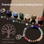 Chakra Candles with Premium Crystal and Healing Stones Luxury Meditation Scented Candles Gift Set for Women Stress Relief Spiritual Decor Healing Candles for Yoga, Aromatherapy - Image 4