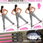 Ankle Resistance Bands with Cuffs, Workout Sets for Women, Resistance Bands for Working Out, Exercise Band for Leg Booty, Home Gym Workout Equipment, Ankle Weights Fitness Band Set - Image 5