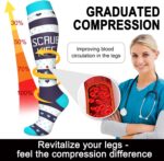 Aoliks Medical Compression Socks for Women & Men, Support Knee High Socks for Running,Nurses,Travel - Image 7