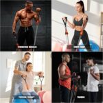 Resistance Bands with Handles - Heavy Duty Fitness Bands for Men & Women - Strength & Muscle Training, Yoga, Home Gym Equipment - Image 9