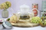 Teabloom Blossoms Glass Teapot – Stovetop and Microwave Safe Borosilicate Glass Teapot with Removable Loose Tea Glass Infuser (32 Oz) - Tea Purist's Choice - Image 4