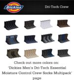 Dickies Men's Dri-Tech Original Moisture Control Crew Socks, Available in M-XXL (6, 12, 18 Pairs) - Image 5