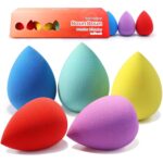 BEAKEY Makeup Sponge Set 5 Pack Micro Porous Low Absorption Soft Latex Free Foundation Beauty Sponges & Blenders for Powder Cream - Image 2