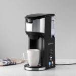 Amazon Basics Single Serve Coffee Maker K-Cup, 14 Oz, Black & Stainless Steel Machine, 5.98"D x 9.44"W x 14.17"H - Image 7
