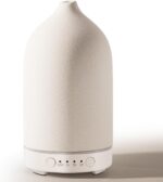 Diffuserlove Ceramic Essential Oil Diffuser 160ML for Room, Home, Bedroom - Aromatherapy Stone Diffuser White (Size: 6.8" H x 3.6" W) - Image 2