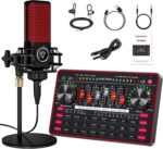 G3 Audio Mixer for Podcast Equipment Bundle，Live Sound Card for Streaming，Audio Interface DJ Mixer Sound Card/Board Condenser Microphone for Tiktok Gaming Video Content Creator - Image 2